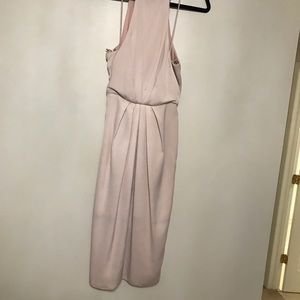 Pastel pink midi dress